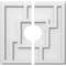 Ekena Millwork Knox Architectural Grade PVC Contemporary Ceiling Medallion, Two Piece, 12"OD x 3"ID x 4"C x 1"P CMP12KX2-03000 - alternate 1